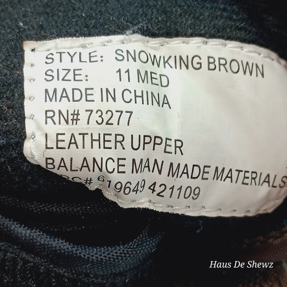 Brown and Black Men's Totes Boots